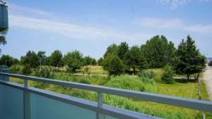 Ausblick vom Balkon zur Ostsee...