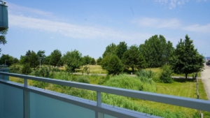 Ausblick vom Balkon zur Ostsee...