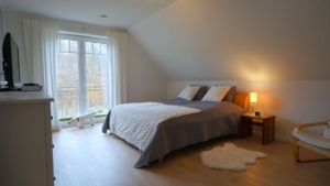 Im Obergeschoss das große Elternschlafzimmer...
