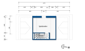 Grundriss Spitzboden