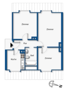 Grundriss DG rechts WE12